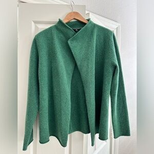 Eileen Fisher Wool/ Cashmere Sweater/ Jacket-  Sz Medium